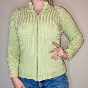Talbots Light Green Ribbed Sweater